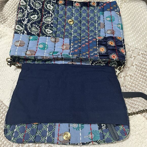 Desigual designer Bag Purse Sashiko Embroidered Embellished - Picture 8 of 10